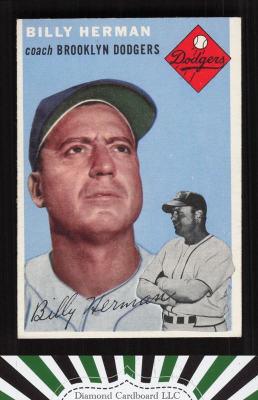 1954 Topps #86 Billy Herman EX e, front
