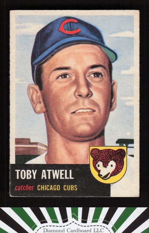 1953 Topps #23 Toby Atwell VGEX+ [CENTERED] g, front