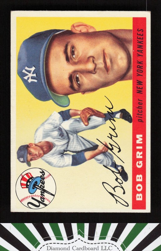 1955 Topps #80 Bob Grim VGEX+ m, front