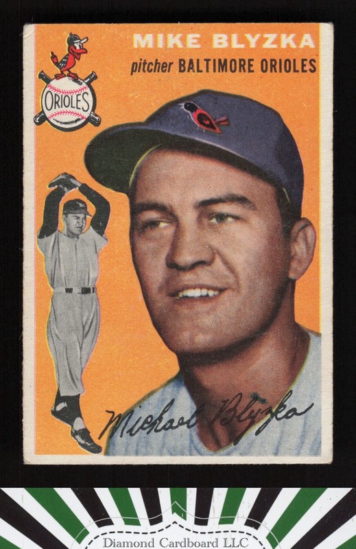 1954 Topps #152 Mike Blyzka VG e, front