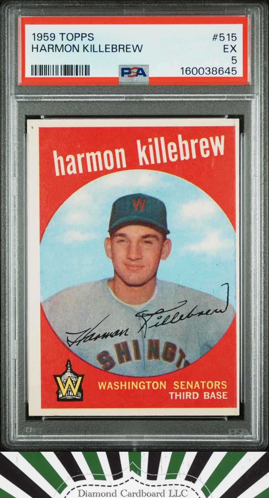 1959 Topps #515 Harmon Killebrew PSA 5, front