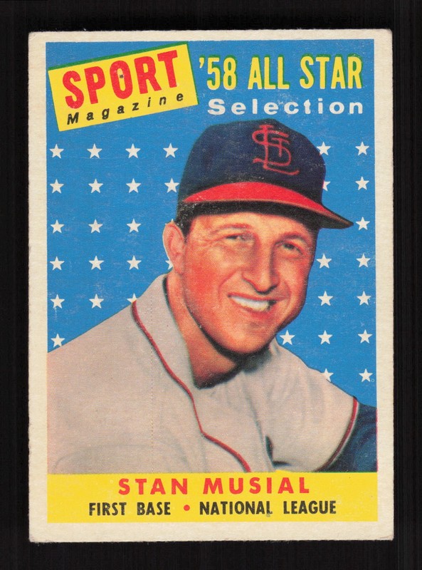 1958 Topps #476 Stan Musial VG a, front