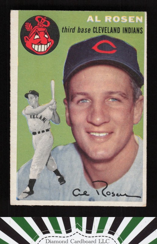1954 Topps #15 Al Rosen VGEX g, front