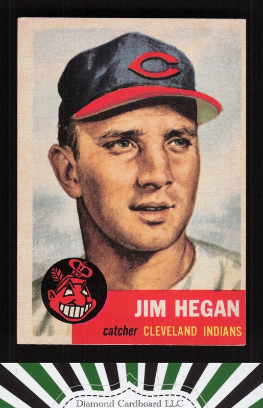 1953 Topps #80 Jim Hegan VGEX+ d, front