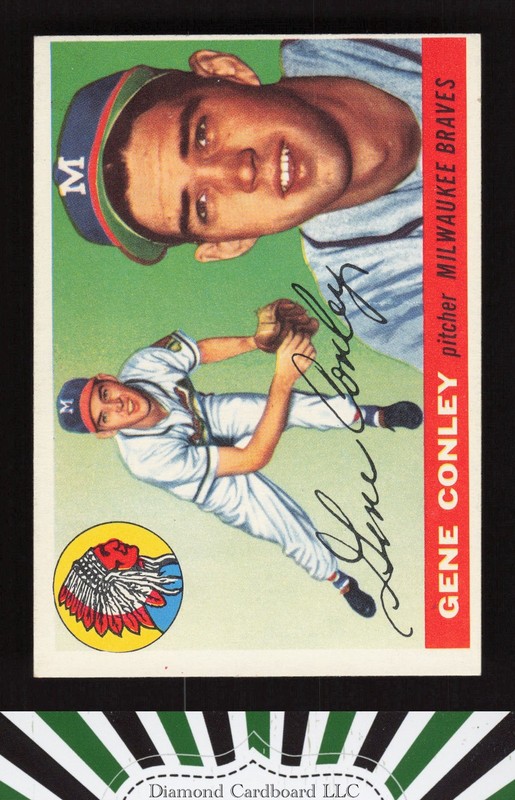 1955 Topps #81 Gene Conley EX o, front
