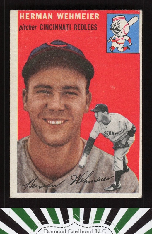1954 Topps #162 Herman Wehmeier VG c, front