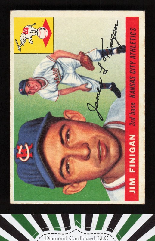 1955 Topps #14 Jim Finigan VGEX j, front