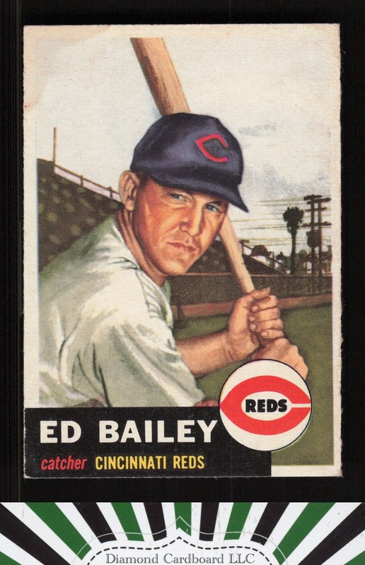 1953 Topps #206 Ed Bailey EX (ST) g, front