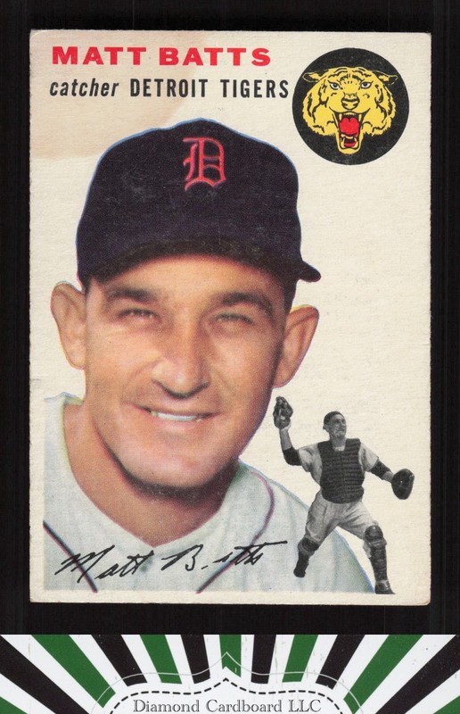 1954 Topps #88 Matt Batts VG (ST) g, front