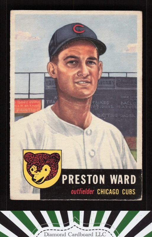 1953 Topps #173 Preston Ward VG c, front