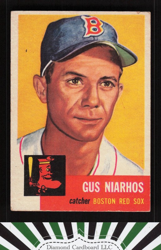 1953 Topps #63 Gus Niarhos GD d, front