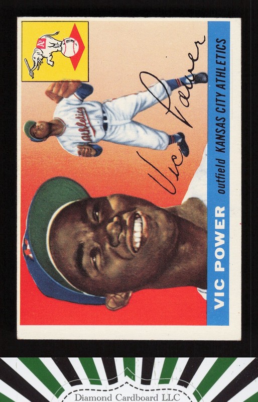 1955 Topps #30 Vic Power VGEX f, front