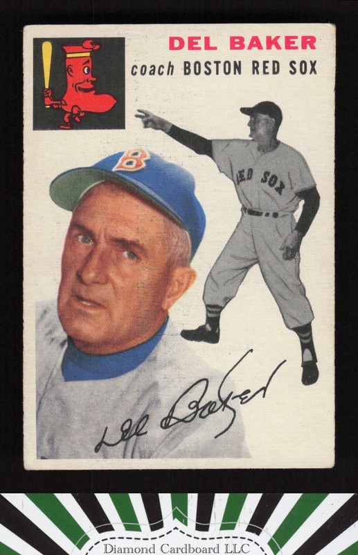 1954 Topps #133 Del Baker VGEX o, front