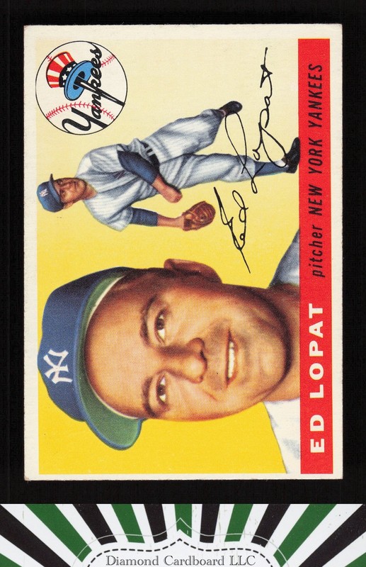 1955 Topps #109 Ed Lopat EX n, front