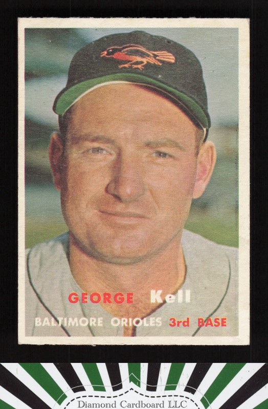 1957 Topps #230 George Kell EX h, front