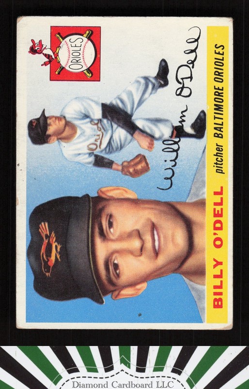 1955 Topps #57 Billy O'Dell VG p, front