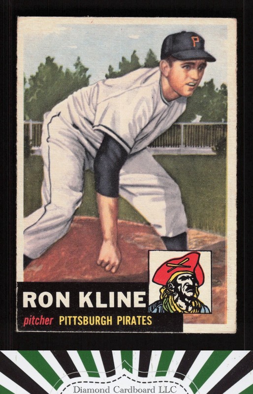 1953 Topps #175 Ron Kline VGEX f, front