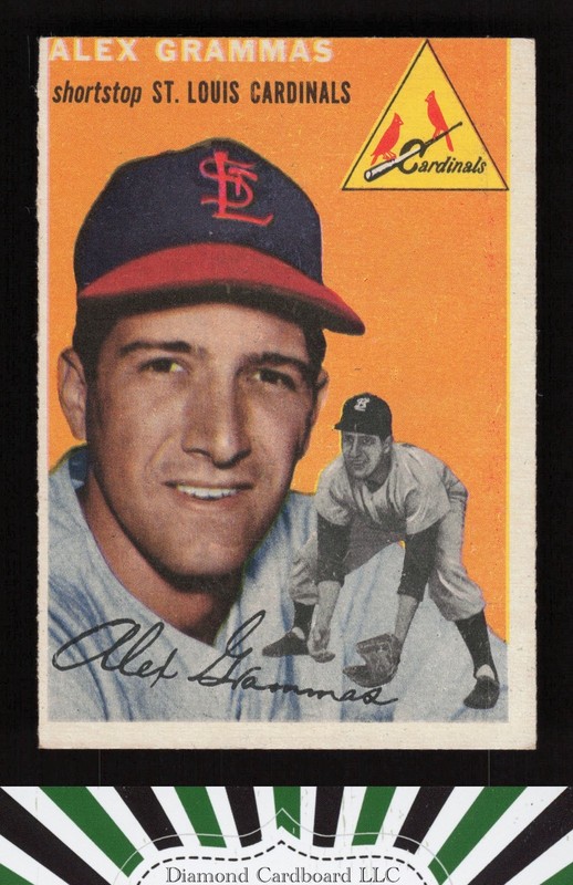 1954 Topps #151 Alex Grammas VGEX k, front