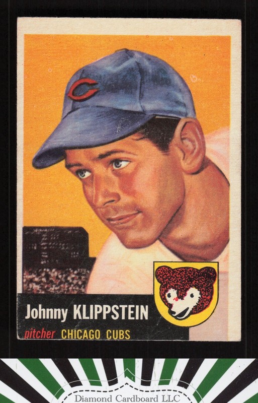 1953 Topps #46 Johnny Klippstein GD (MC) g, front