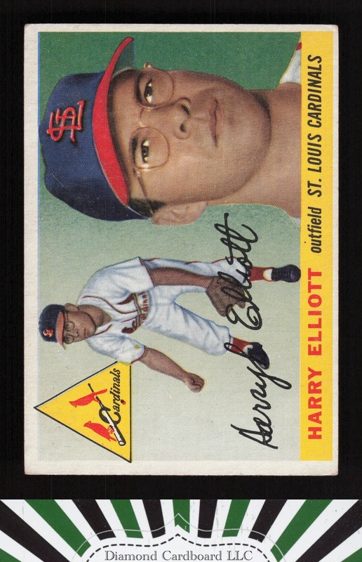 1955 Topps #137 Harry Elliott VGEX b, front