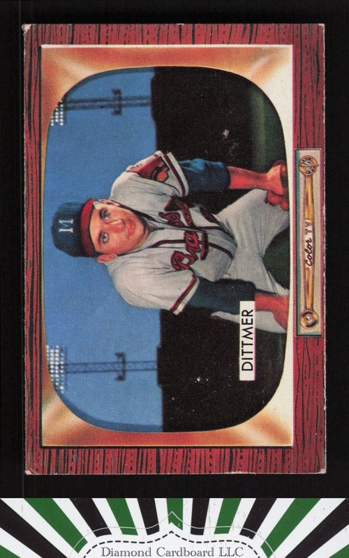 1955 Bowman #212 Jack Dittmer VGEX, front