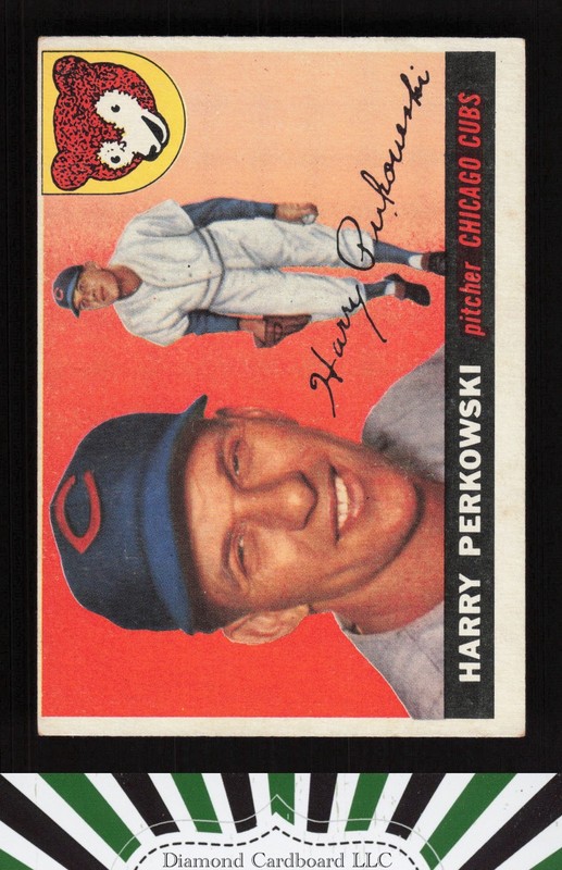 1955 Topps #184 Harry Perkowski VGEX h, front