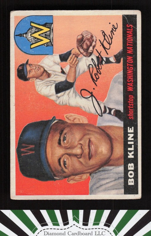 1955 Topps #173 Bob Kline VG f, front