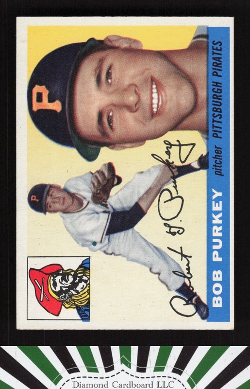 1955 Topps #118 Bob Purkey NM h, front