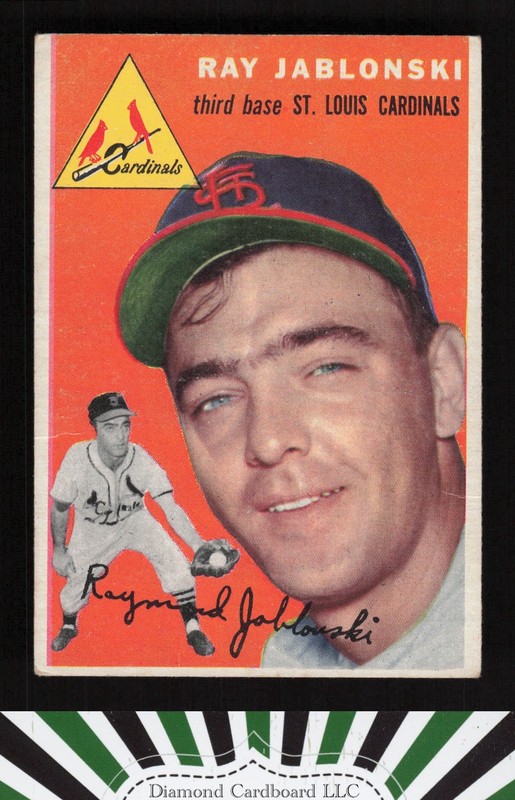 1954 Topps #26 Ray Jablonski VG m, front