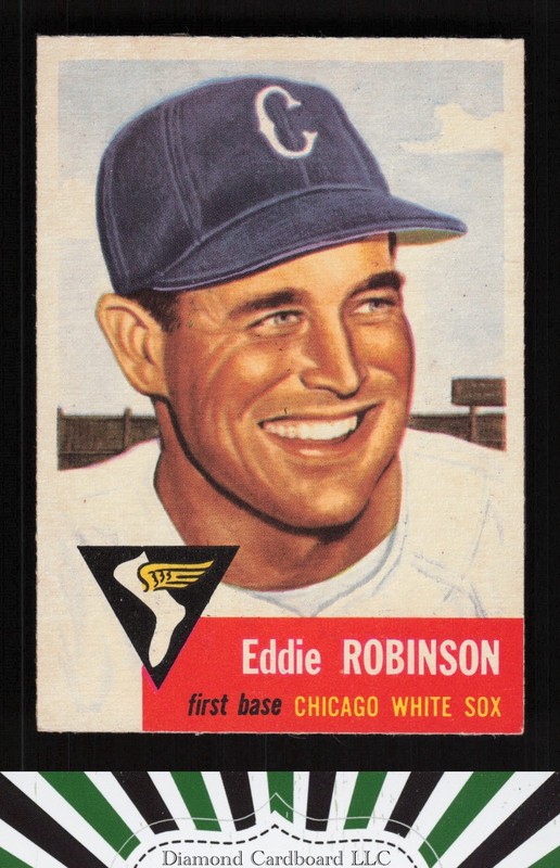 1953 Topps #73 Eddie Robinson EXMT+ h, front