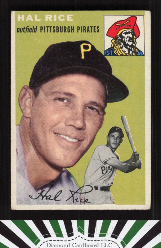 1954 Topps #95 Hal Rice VGEX l, front