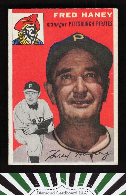 1954 Topps #75 Fred Haney GD g, front