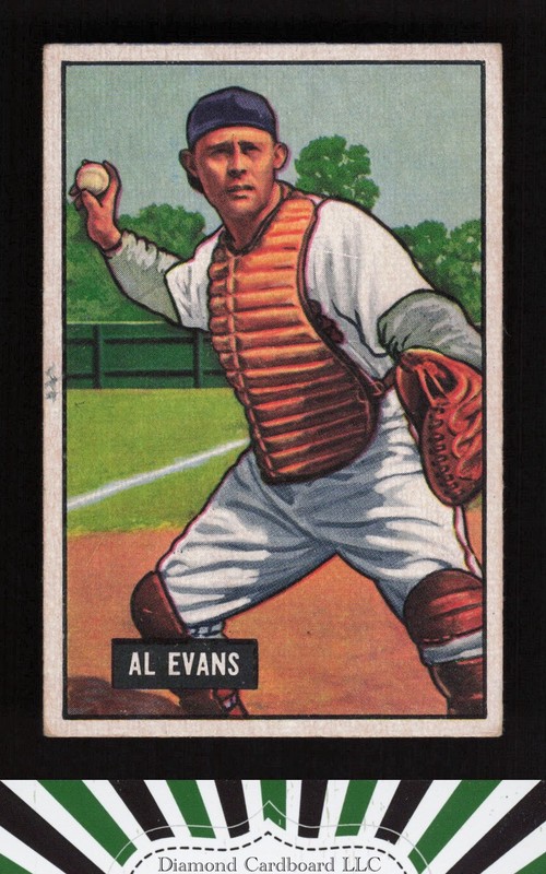 1951 Bowman #38 Al Evans VG, front