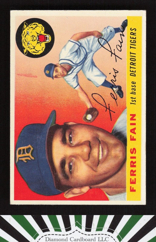 1955 Topps #11 Ferris Fain VGEX+ o, front