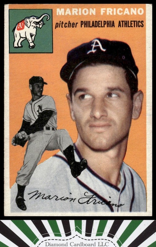 1954 Topps #124 Marion Fricano EX+ c, front