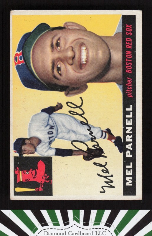 1955 Topps #140 Mel Parnell VGEX b, front