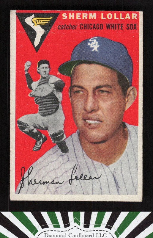 1954 Topps #39 Sherm Lollar VGEX e, front