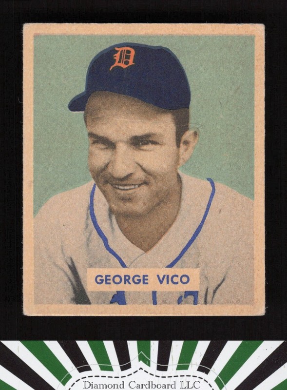 1949 Bowman #122 George Vico VG [CENTERED] b, front