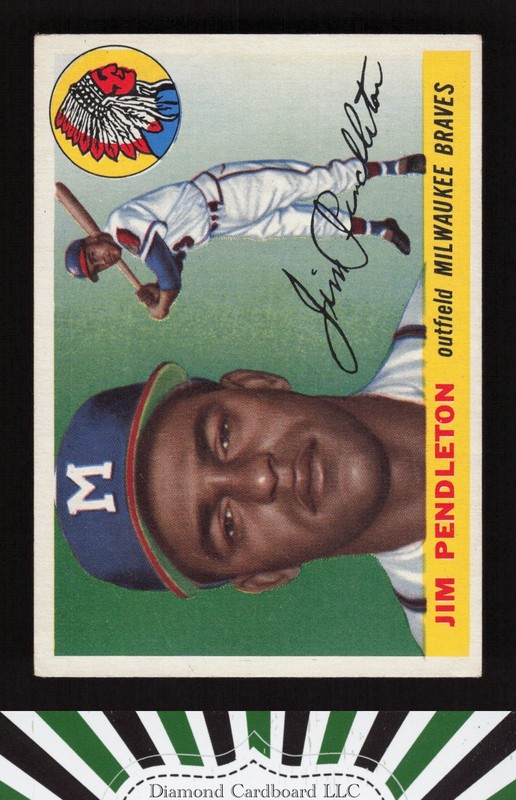 1955 Topps #15 Jim Pendleton VG j, front
