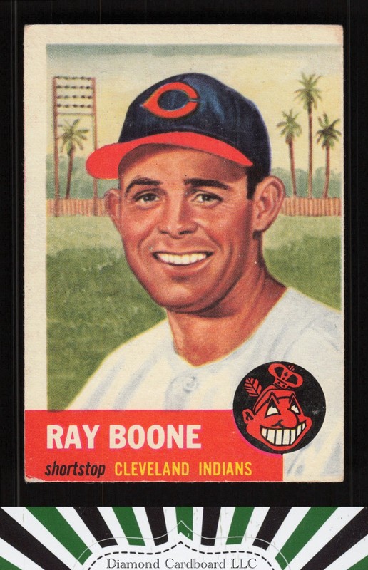 1953 Topps #25 Ray Boone VGEX c, front