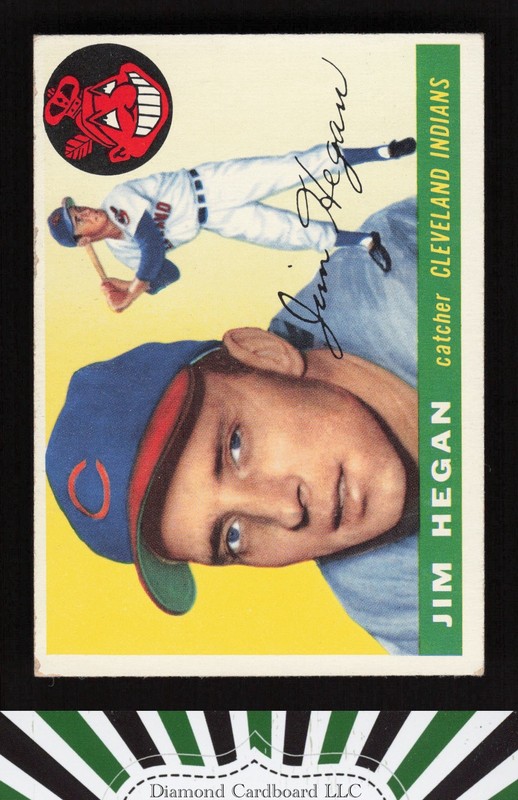1955 Topps #7 Jim Hegan VGEX c, front