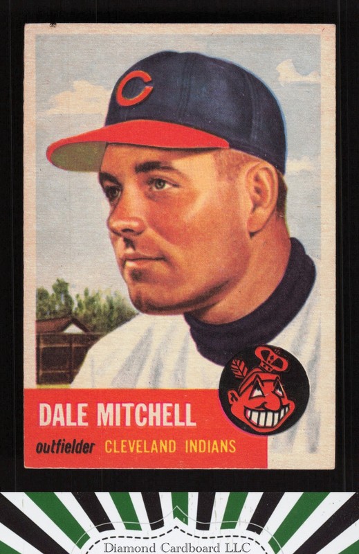 1953 Topps #26 Dale Mitchell VGEX+ e, front