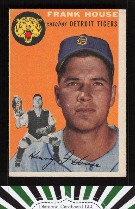 1954 Topps #163 Frank House VGEX a, front