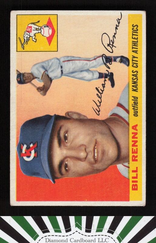 1955 Topps #121 Bill Renna VG a, front