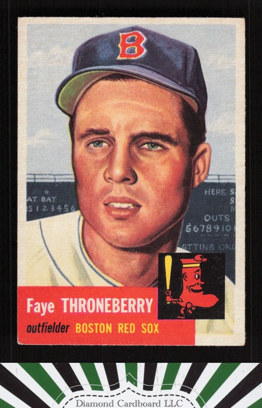 1953 Topps #49 Faye Throneberry VGEX+ [GREAT EYE APPEAL] g, front