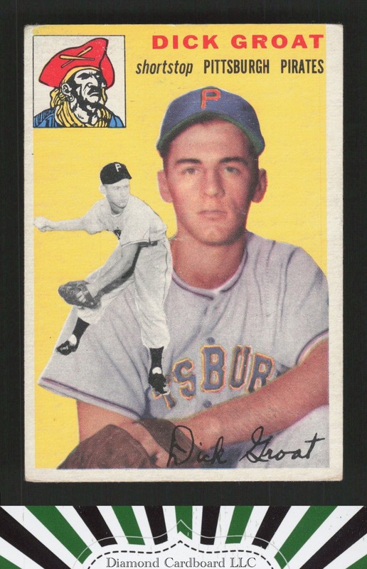 1954 Topps #43 Dick Groat VGEX i, front