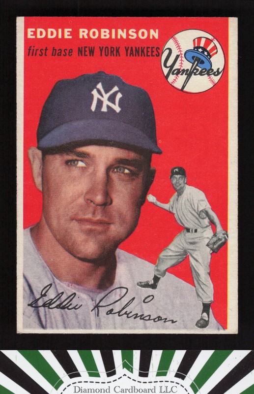 1954 Topps #62 Eddie Robinson EX o, front